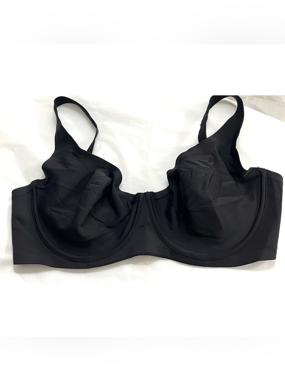 NWOT Soma Essentials Unlined Scoop Balconette Underwire Black bra 42DD